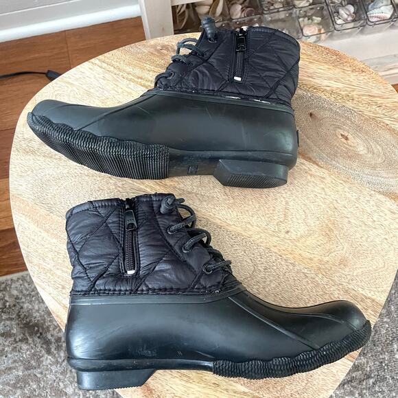 Sperry Top-Sider Saltwater Quilted Nylon Water Resistant Duck Boot Women's 8.5 - Picture 2 of 8